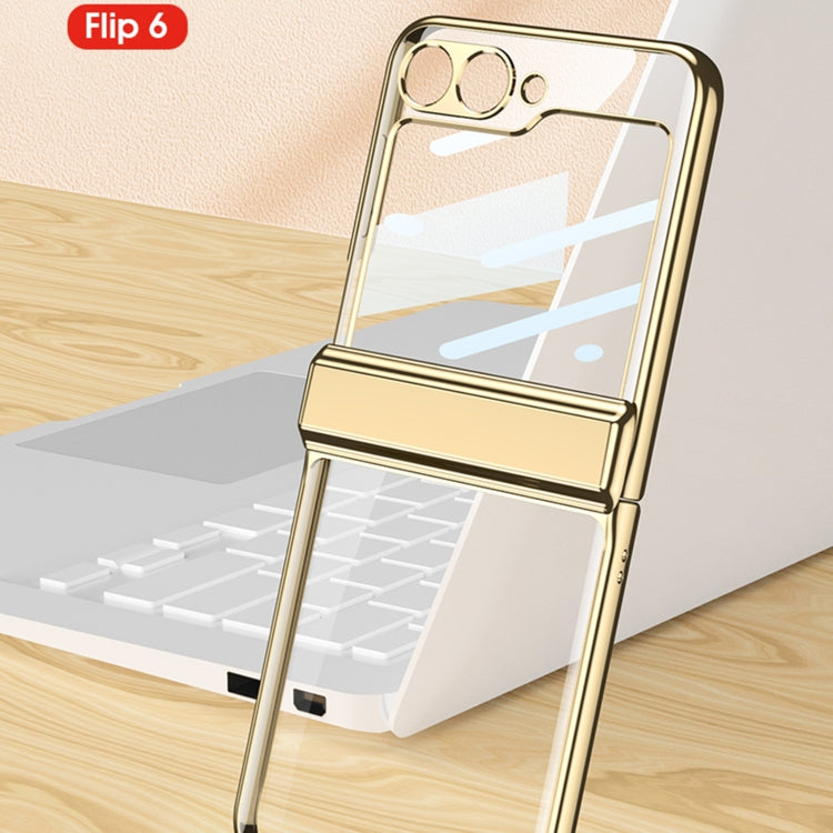 For Samsung Galaxy Z Flip6 / Flip7 FE GKK Integrated Magnetic Fold Hinge Shockproof Phone Case(Purple) by GKK