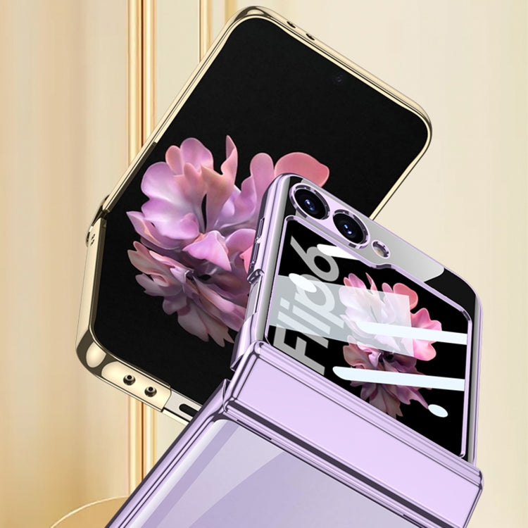For Samsung Galaxy Z Flip6 / Flip7 FE GKK Integrated Magnetic Fold Hinge Shockproof Phone Case(Purple) by GKK