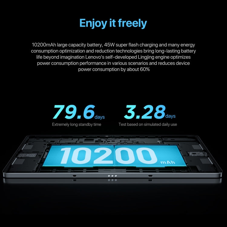 Lenovo Xiaoxin Pad Pro 12.7 inch 2025 WiFi Tablet, 8GB+256GB, ZUI 16, MediaTek Dimensity 8300 Octa Core, Support Fingerprint & Face Identification(Dark Grey) - Lenovo by Lenovo | Online Shopping UK | buy2fix