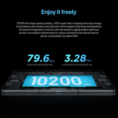 Lenovo Xiaoxin Pad Pro 12.7 inch 2025 WiFi Tablet, 8GB+256GB, ZUI 16, MediaTek Dimensity 8300 Octa Core, Support Fingerprint & Face Identification(Dark Grey) - Lenovo by Lenovo | Online Shopping UK | buy2fix