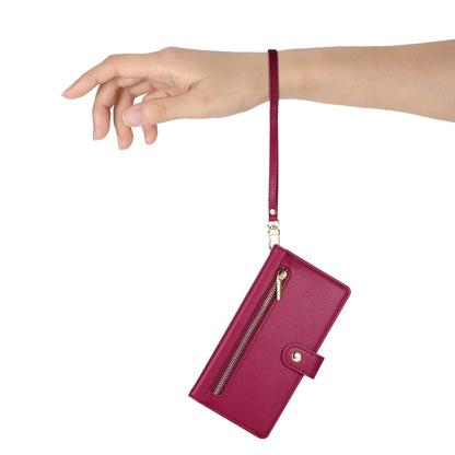 For iPhone 11 Nine Card-slot Zipper Wallet Bag Leather Phone Case(Red) - iPhone 11 Cases by buy2fix | Online Shopping UK | buy2fix