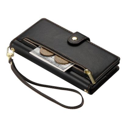 For iPhone 11 Pro Max Nine Card-slot Zipper Wallet Bag Leather Phone Case(Black) - iPhone 11 Pro Max Cases by buy2fix | Online Shopping UK | buy2fix