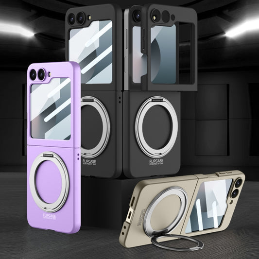 For Samsung Galaxy Z Flip6 / Flip7 FE GKK Integrated Ultra-thin MagSafe Phone Case with Ring Holder(Purple) by GKK