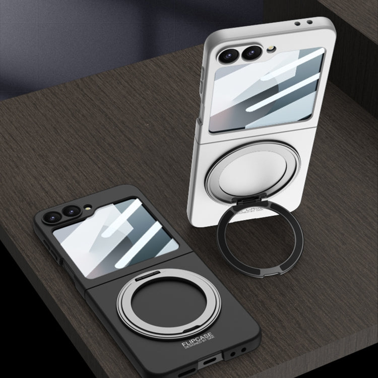 For Samsung Galaxy Z Flip6 / Flip7 FE GKK Integrated Ultra-thin MagSafe Phone Case with Ring Holder(Titanium Grey) by GKK