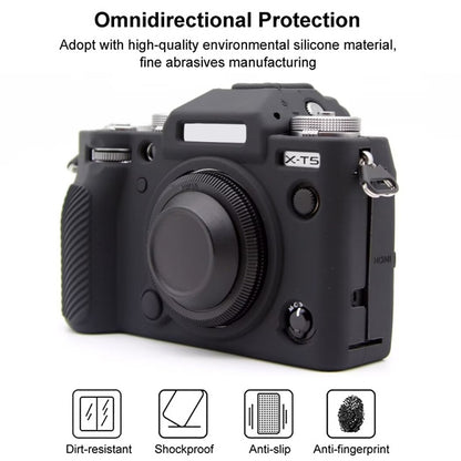 For FUJIFILM X-T5 Soft Silicone Protective Case(Black) - Protective Case by buy2fix | Online Shopping UK | buy2fix