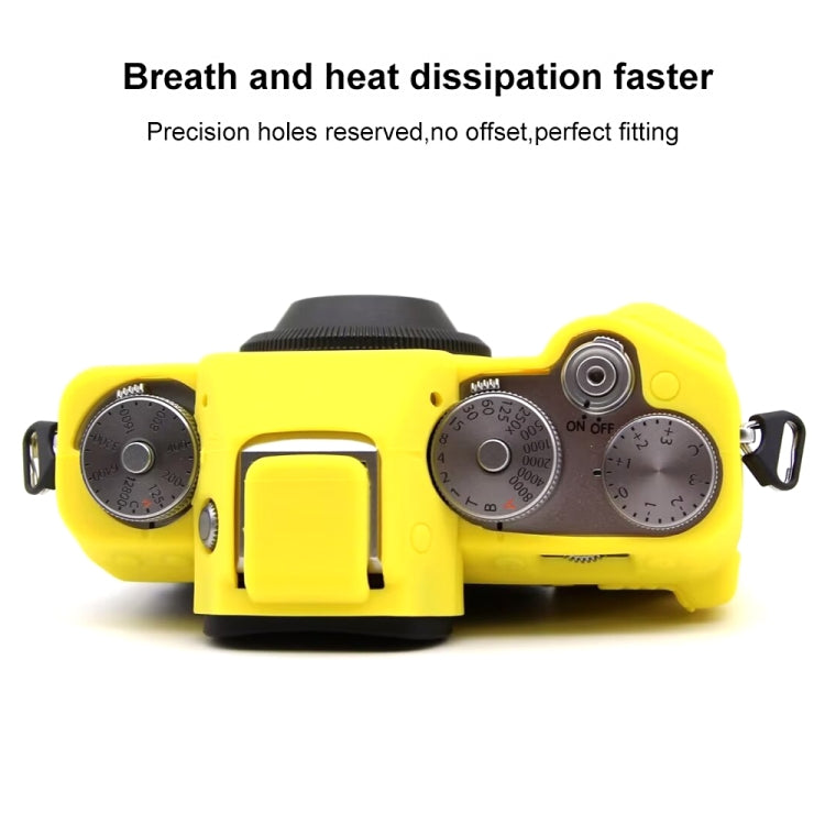 For FUJIFILM X-T5 Soft Silicone Protective Case(Yellow) - Protective Case by buy2fix | Online Shopping UK | buy2fix