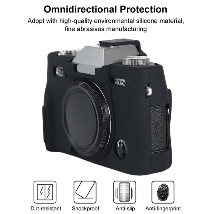 For FUJIFILM X-T30 II Soft Silicone Protective Case(Black) - Protective Case by buy2fix | Online Shopping UK | buy2fix