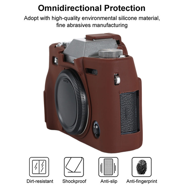 For FUJIFILM X-T30 II Soft Silicone Protective Case(Coffee) - Protective Case by buy2fix | Online Shopping UK | buy2fix