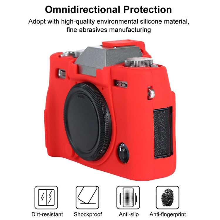 For FUJIFILM X-T30 II Soft Silicone Protective Case(Red) - Protective Case by buy2fix | Online Shopping UK | buy2fix