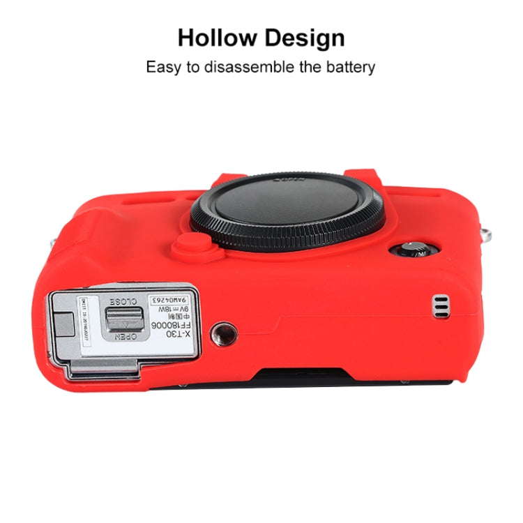 For FUJIFILM X-T30 II Soft Silicone Protective Case(Red) - Protective Case by buy2fix | Online Shopping UK | buy2fix