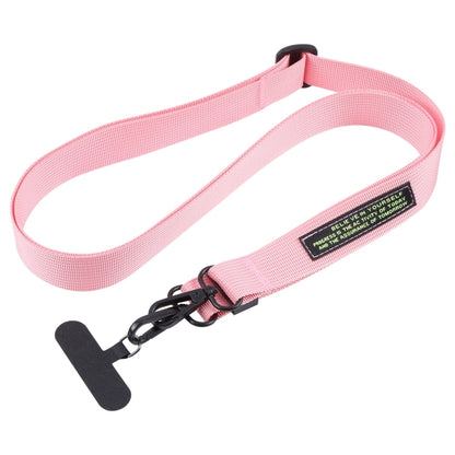 A1 Nylon Webbing Anti-lost Mobile Phone Long Lanyard(Pink) - Lanyards & Wrist Straps by buy2fix | Online Shopping UK | buy2fix