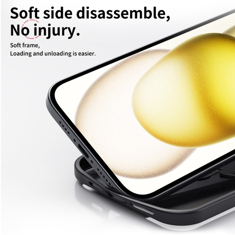 For iPhone 16 Double Ring MagSafe Magnetic Holder Phone Case(Matte Blue) by buy2fix