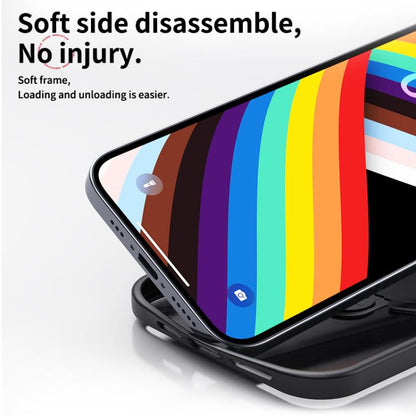 For iPhone 16e Double Ring MagSafe Magnetic Holder Phone Case(Matte Blue) - iPhone 16e Cases by buy2fix | Online Shopping UK | buy2fix