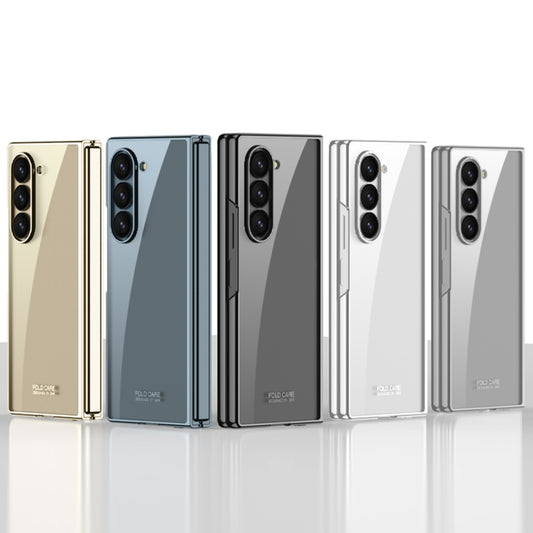 For Samsung Galaxy Z Fold6 GKK Big Hole Electroplating Phantom Full Coverage Phone Case(Silver) by GKK