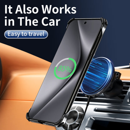 For Huawei Pura 70 Auspicious Cloud Series MagSafe Metal Phone Case with Bracket(Silver) - Huawei Cases by buy2fix | Online Shopping UK | buy2fix