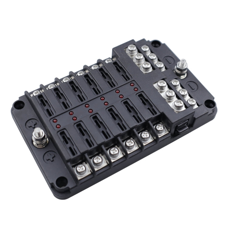 12 Way Fuse Block with 24pcs Fuses and 24pcs Terminals - Fuse by buy2fix | Online Shopping UK | buy2fix