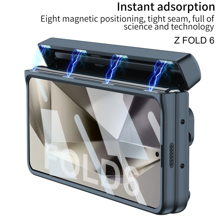 For Samsung Galaxy Z Fold6 GKK Integrated Folding Alloy Shell PC Phone Case with Pen Box, Not Included Pen(Mountain Gray) - Galaxy Z Fold6 5G Cases by GKK | Online Shopping UK | buy2fix