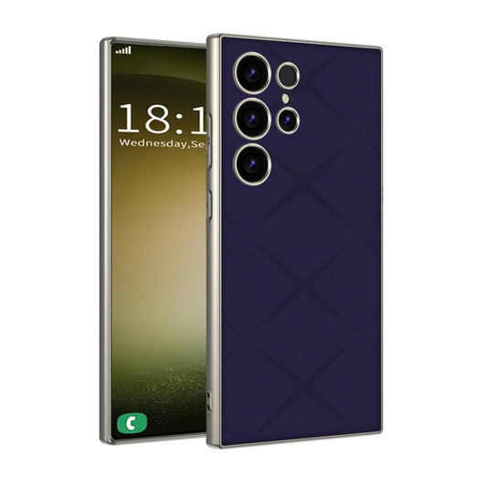 For Samsung Galaxy S23 Ultra 5G GKK Asterism Metal Paint Skin Feel Leather Full Coverage Phone Case, Not Included Pen(Purple) by GKK