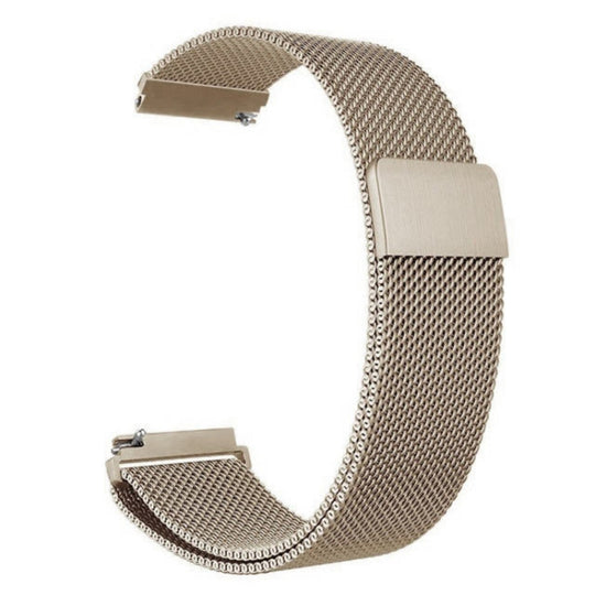 For Garmin Lily 2 14mm Milan Stainless Steel Watch Band(Vintage Gold)