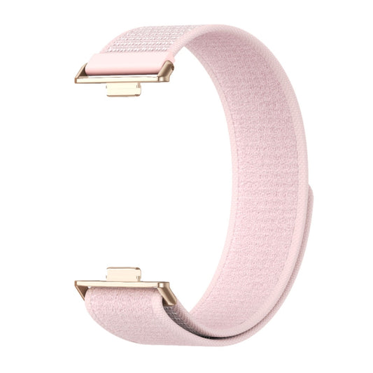 For Huawei Watch Fit3 MIJOBS Nylon Watch Band Wristband(Pink Rose Gold) by MIJOBS