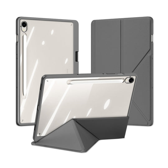 For Samsung Galaxy Tab S10 Lite / S10 FE DUX DUCIS Magi Series Smart Leather Tablet Case(Grey)