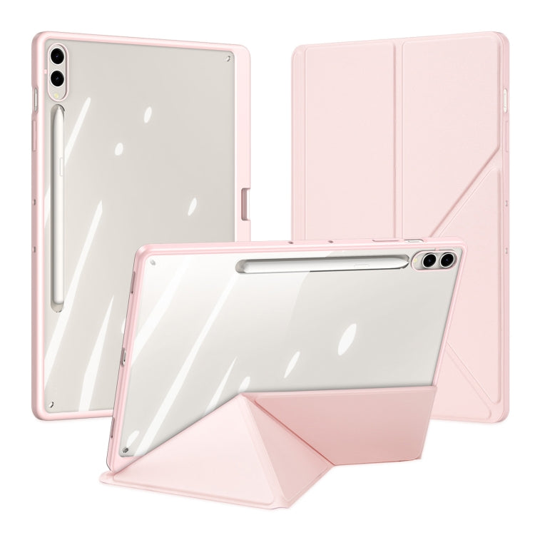 For Samsung Galaxy Tab S10+ DUX DUCIS Magi Series Smart Leather Tablet Case(Pink) - Other Galaxy Tab PC by DUX DUCIS | Online Shopping UK | buy2fix