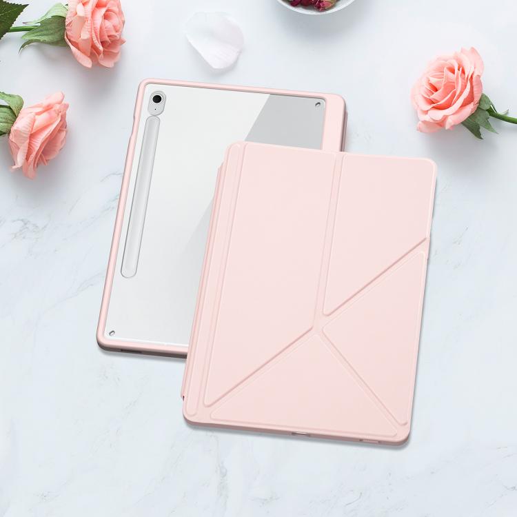 For Samsung Galaxy Tab S10 FE+ DUX DUCIS Magi Series Smart Leather Tablet Case(Pink) - Galaxy Tab S10 FE+ by DUX DUCIS | Online Shopping UK | buy2fix