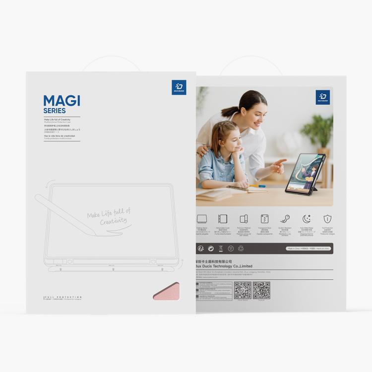 For Samsung Galaxy Tab S10 FE+ DUX DUCIS Magi Series Smart Leather Tablet Case(Pink) - Galaxy Tab S10 FE+ by DUX DUCIS | Online Shopping UK | buy2fix