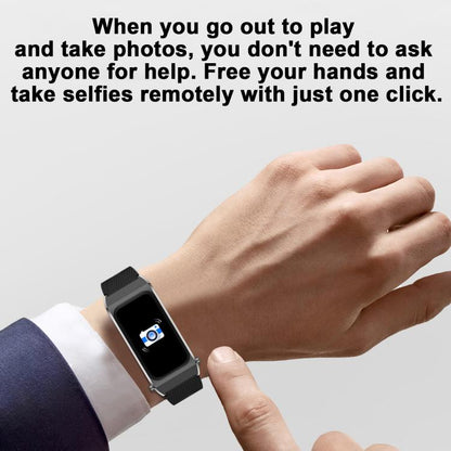 B7 Pro 1.5 inch 2 in 1 Bluetooth Earphone Silicone Strap Smart Watch, Support Heart Rate / Sleep Monitoring(Black) by buy2fix