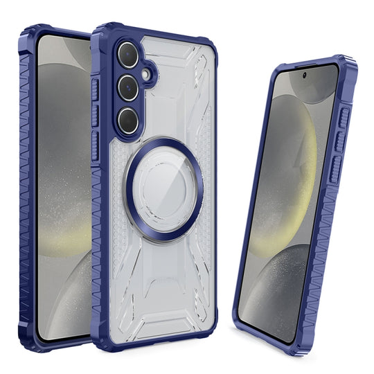 For Samsung Galaxy S24 5G CD Texture Magsafe Phone Case(Sapphire)