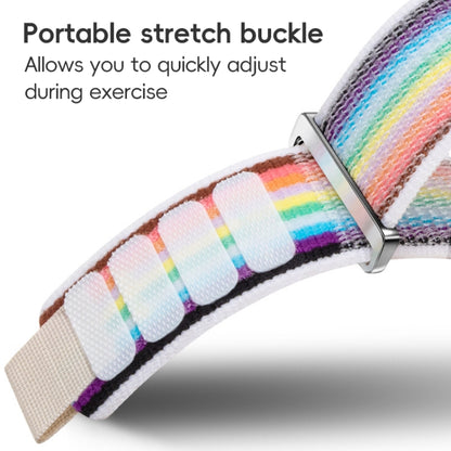 For Apple Watch Ultra 49mm Dual-Section Loop Nylon Watch Band(Blue Black) by buy2fix