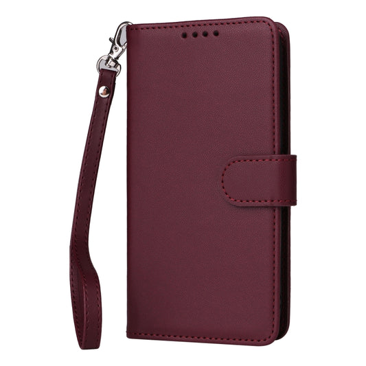 For Samsung Galaxy S24 FE 5G BETOPNICE BN-005 2 in 1 Detachable Imitate Genuine Leather Phone Case(Wine Red) by BETOPNICE