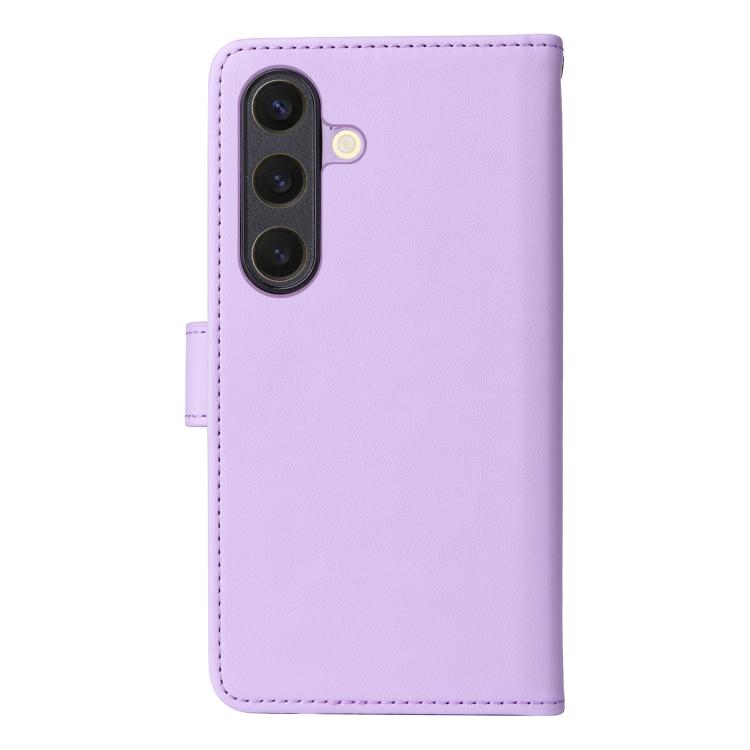 For Samsung Galaxy S25 5G BETOPNICE BN-005 2 in 1 Detachable Imitate Genuine Leather Phone Case(Light Purple) by BETOPNICE