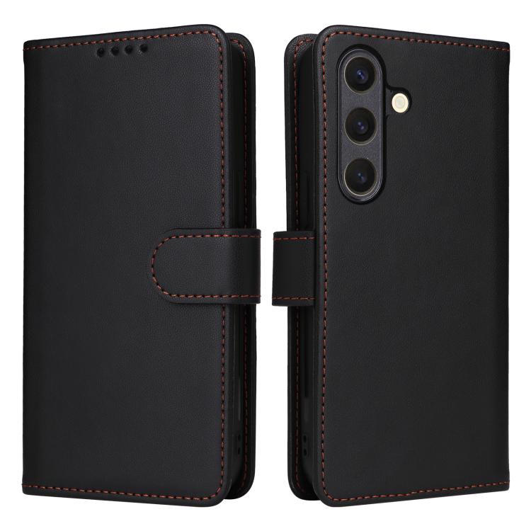 For Samsung Galaxy S25 5G BETOPNICE BN-005 2 in 1 Detachable Imitate Genuine Leather Phone Case(Black) by BETOPNICE