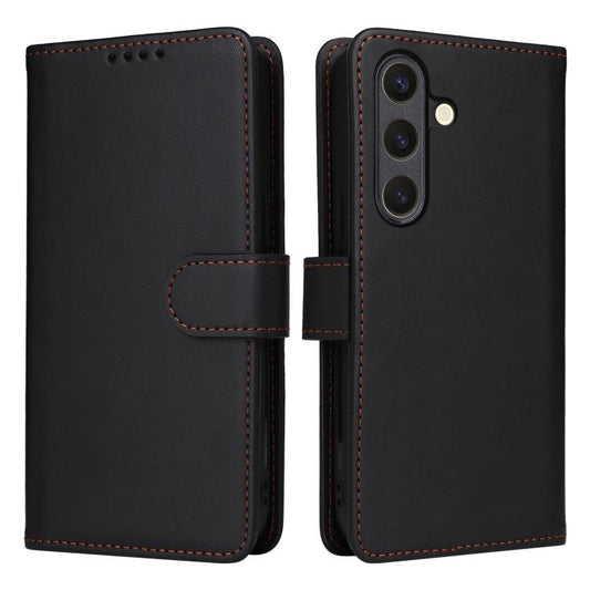For Samsung Galaxy S25 5G BETOPNICE BN-005 2 in 1 Detachable Imitate Genuine Leather Phone Case(Black) by BETOPNICE