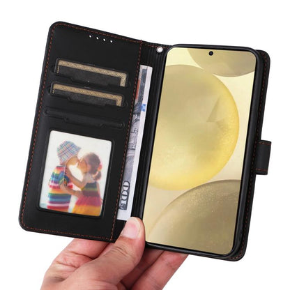 For Samsung Galaxy S25 5G BETOPNICE BN-005 2 in 1 Detachable Imitate Genuine Leather Phone Case(Black) by BETOPNICE