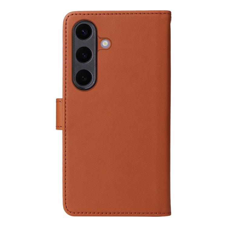 For Samsung Galaxy S25+ 5G BETOPNICE BN-005 2 in 1 Detachable Imitate Genuine Leather Phone Case(Brown) by BETOPNICE