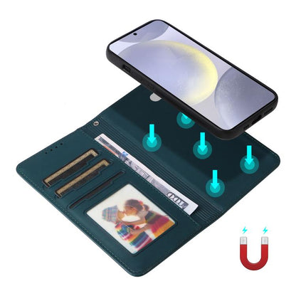 For Samsung Galaxy S25+ 5G BETOPNICE BN-005 2 in 1 Detachable Imitate Genuine Leather Phone Case(Blue) by BETOPNICE