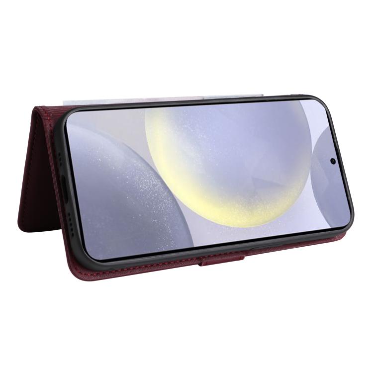 For Samsung Galaxy S25+ 5G BETOPNICE BN-005 2 in 1 Detachable Imitate Genuine Leather Phone Case(Wine Red) by BETOPNICE