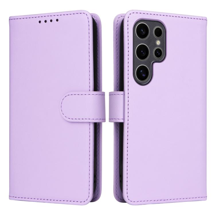For Samsung Galaxy S25 Ultra 5G BETOPNICE BN-005 2 in 1 Detachable Imitate Genuine Leather Phone Case(Light Purple) by BETOPNICE