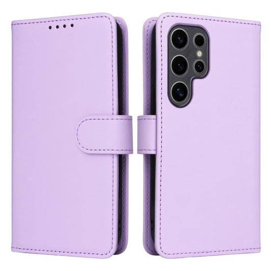 For Samsung Galaxy S25 Ultra 5G BETOPNICE BN-005 2 in 1 Detachable Imitate Genuine Leather Phone Case(Light Purple) by BETOPNICE