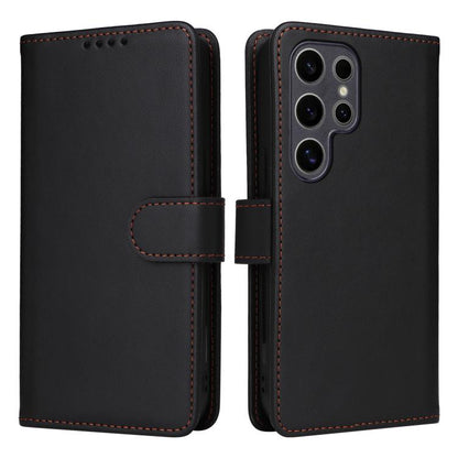 For Samsung Galaxy S25 Ultra 5G BETOPNICE BN-005 2 in 1 Detachable Imitate Genuine Leather Phone Case(Black) by BETOPNICE