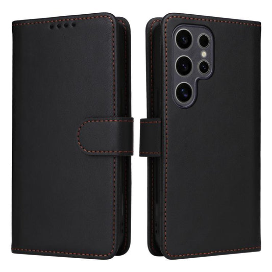 For Samsung Galaxy S25 Ultra 5G BETOPNICE BN-005 2 in 1 Detachable Imitate Genuine Leather Phone Case(Black) by BETOPNICE