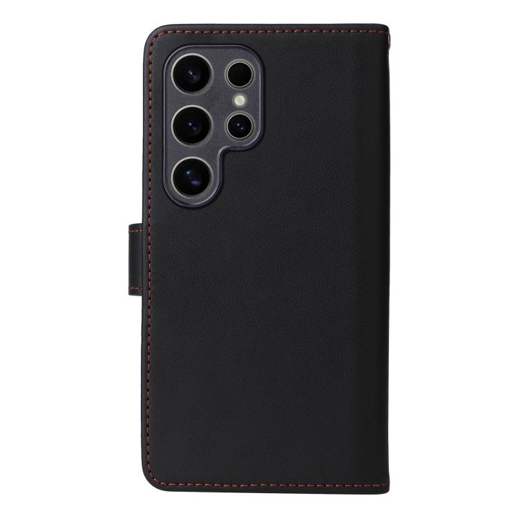 For Samsung Galaxy S25 Ultra 5G BETOPNICE BN-005 2 in 1 Detachable Imitate Genuine Leather Phone Case(Black) by BETOPNICE