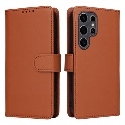 For Samsung Galaxy S25 Ultra 5G BETOPNICE BN-005 2 in 1 Detachable Imitate Genuine Leather Phone Case(Brown) by BETOPNICE