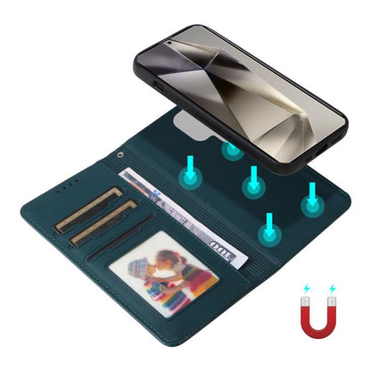 For Samsung Galaxy S25 Ultra 5G BETOPNICE BN-005 2 in 1 Detachable Imitate Genuine Leather Phone Case(Blue) by BETOPNICE