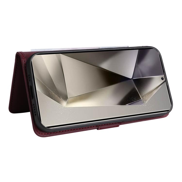 For Samsung Galaxy S25 Ultra 5G BETOPNICE BN-005 2 in 1 Detachable Imitate Genuine Leather Phone Case(Wine Red) by BETOPNICE