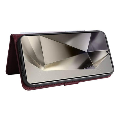 For Samsung Galaxy S25 Ultra 5G BETOPNICE BN-005 2 in 1 Detachable Imitate Genuine Leather Phone Case(Wine Red) by BETOPNICE