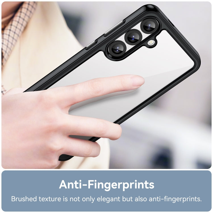 For Samsung Galaxy S25+ 5G Colorful Series Acrylic Hybrid TPU Phone Case(Black) by buy2fix