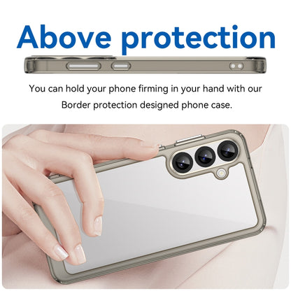 For Samsung Galaxy S25+ 5G Colorful Series Acrylic Hybrid TPU Phone Case(Transparent Grey) by buy2fix